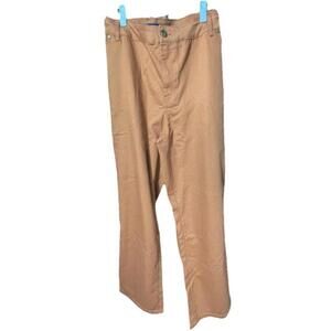 Denim 24/7 Plus Size Jeans Womens 28W Tan Brown Straight Denim Pants